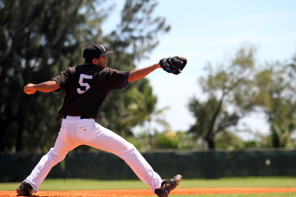 Jorge Bravo pitching.