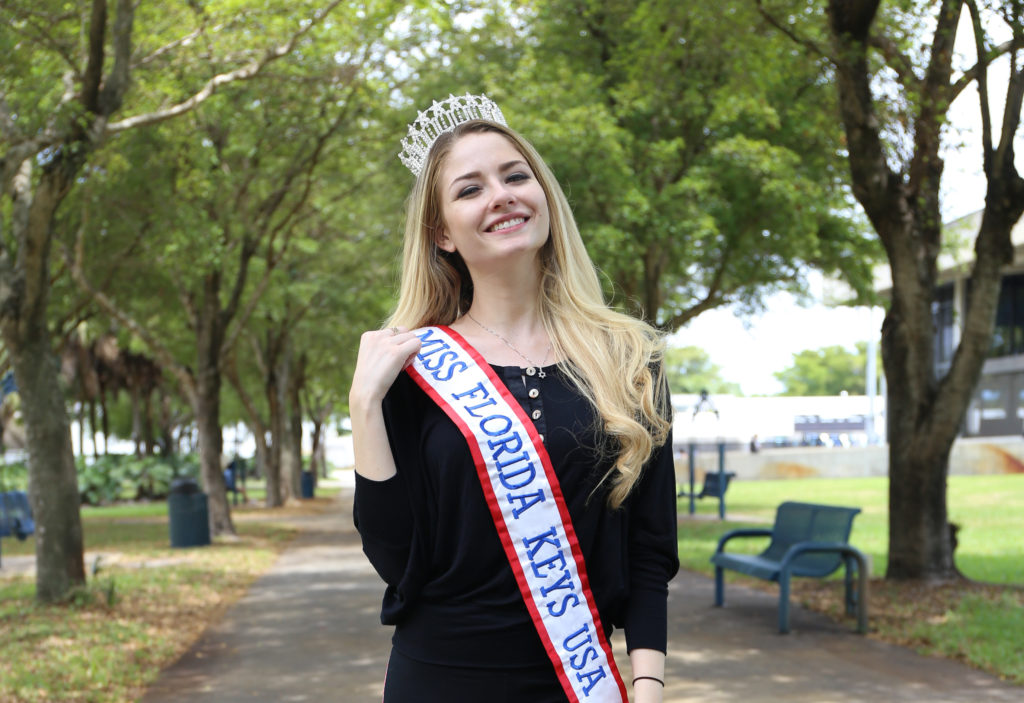 Isabel Logins posing for the camera as Miss Florida Keys.