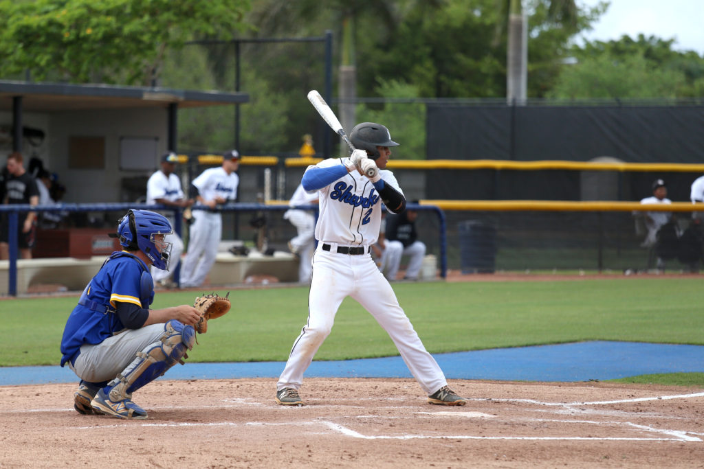 Santiago Espinal at bat.