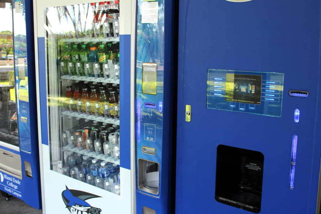 Photo of vending machines.