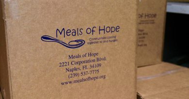 A package of "Meals of Hope" ready to be sent to Haiti.