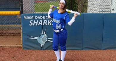 Image of outfielder Samantha Arrastia of the Lady Sharks.