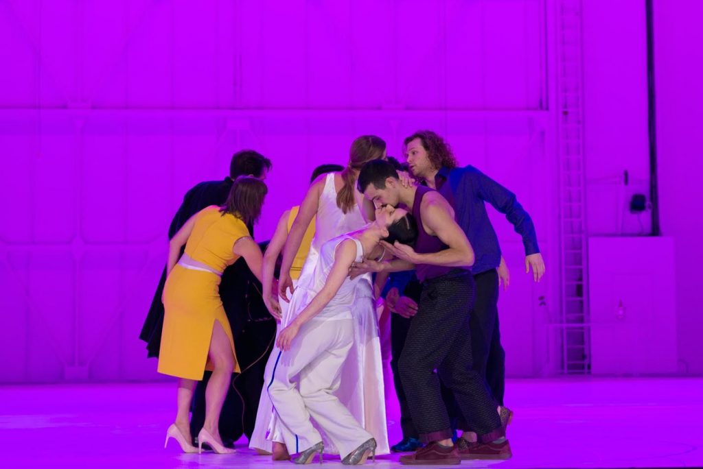 Dancers performing on stage. Tower Theater