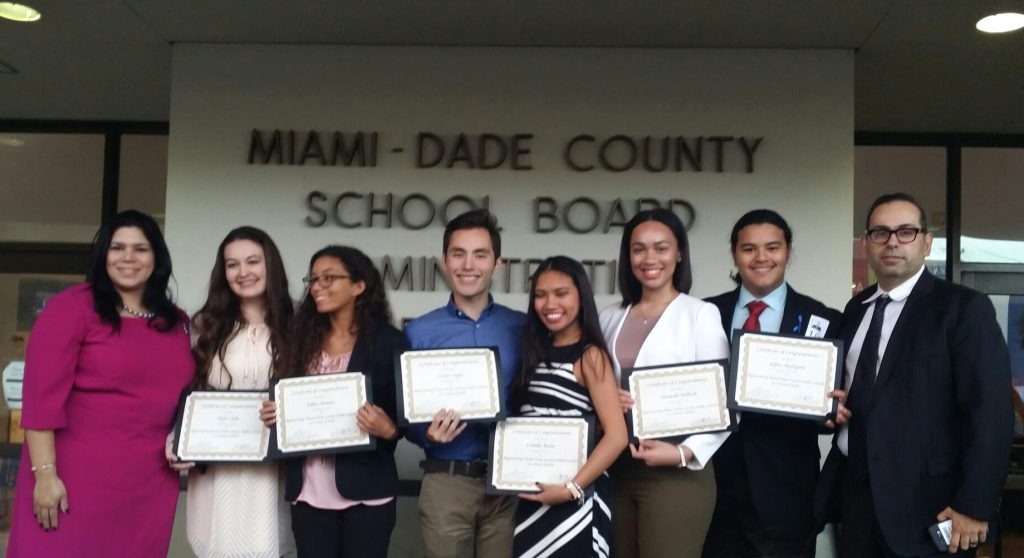 The six students who are Posse Scholars.