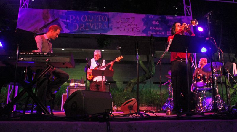 Jazz musicians performing at Jazz Under the Stars.