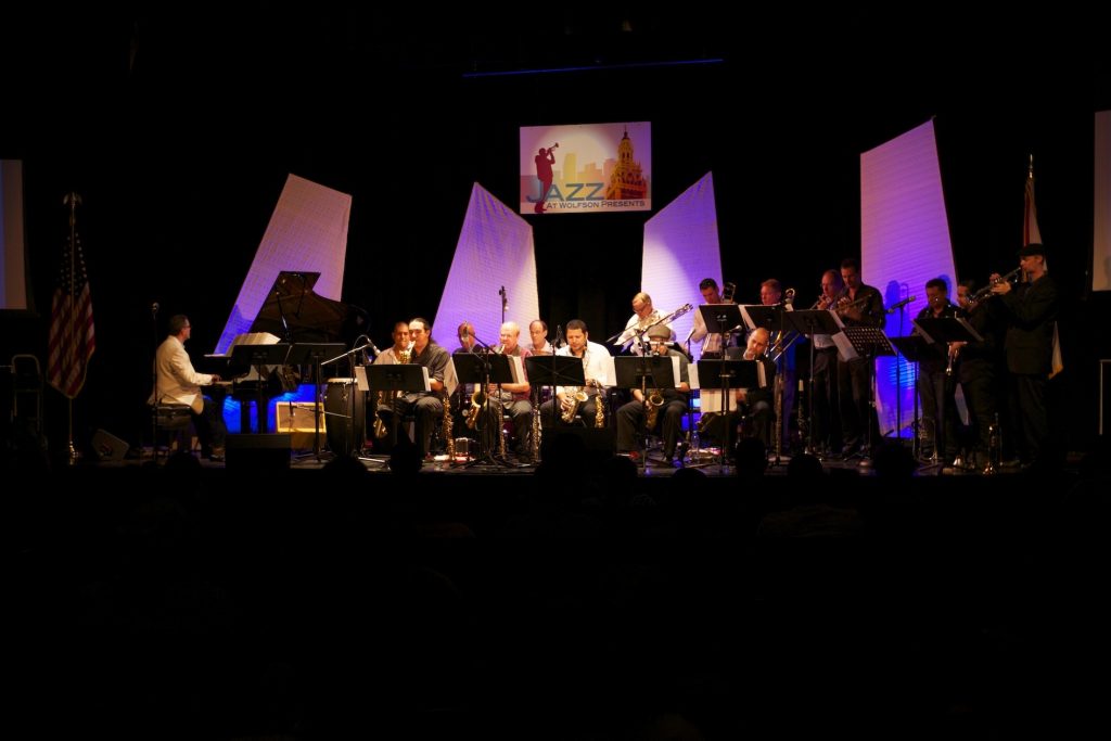 The Miami Big Sound Orchestra performing at Jazz at Wolfson Presents.