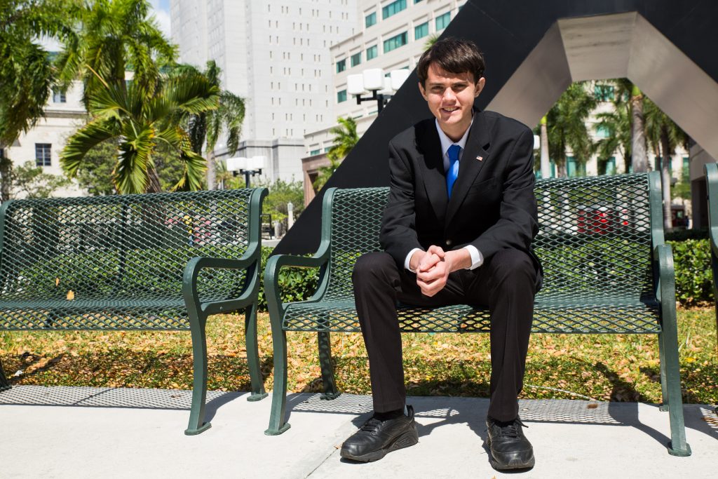 SAS student Mark Merwitzer posing for the camera.