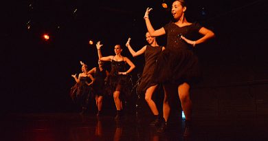 Dancers performing at Wolfson Campus.