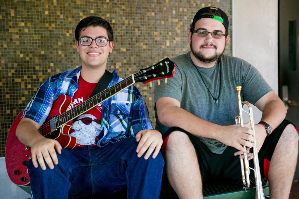 Photo of Gabriel Garcia and Julian Cabrera, Kendall Campus students