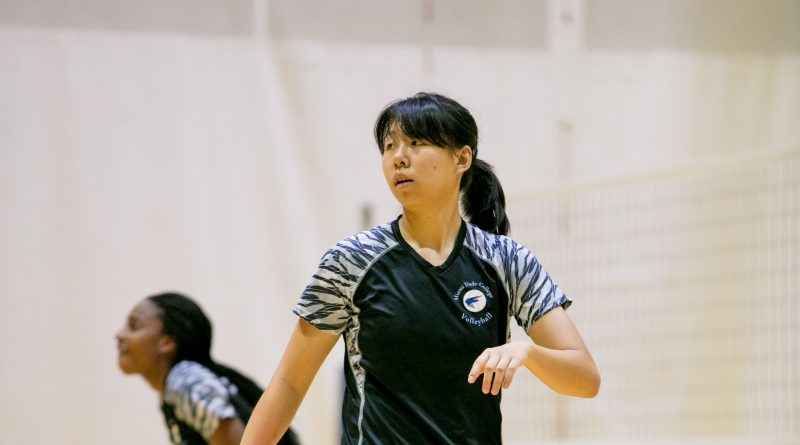 Photo of Sun Wenting on the court.