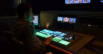 Inside the control room of MDC-TV.