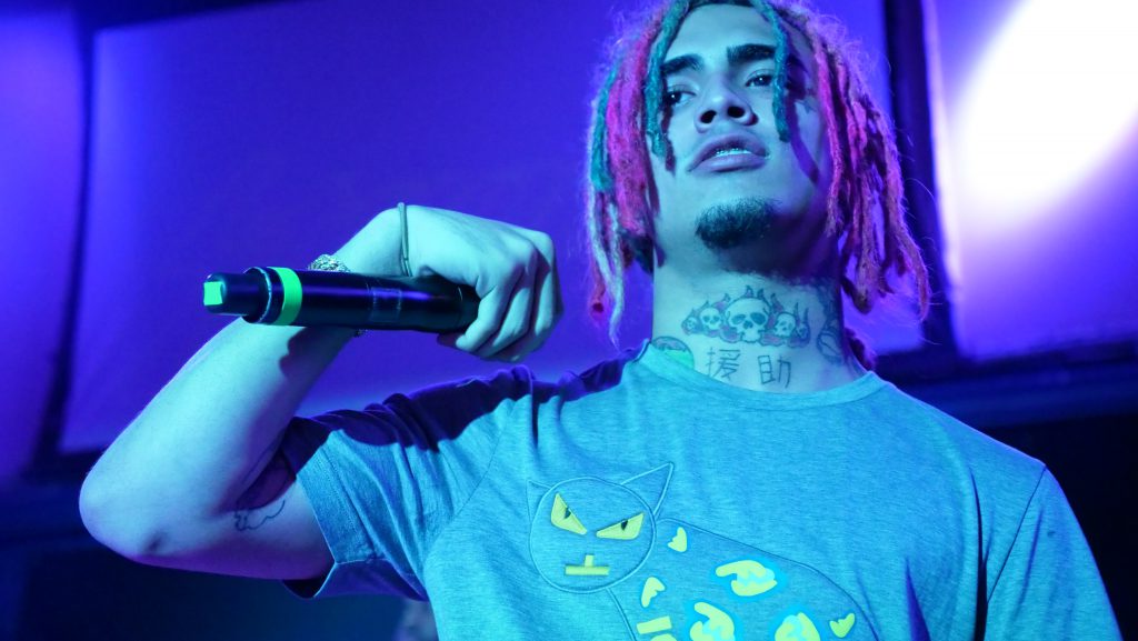 Lil Pump performing on stage.