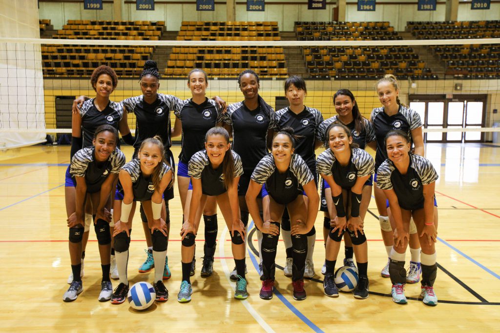 MDC Lady Sharks volleyball team.