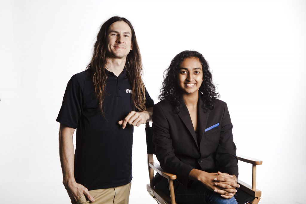 Jeffrey Atkins and Priya Pershadsingh of the Vegan Club.