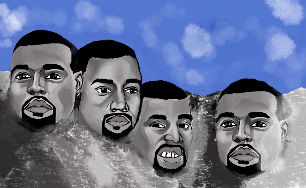 Kanye Wast illustration by Aminah Brown