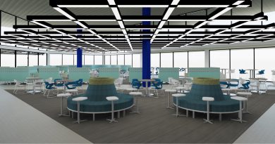 New design for one of the cafeterias.