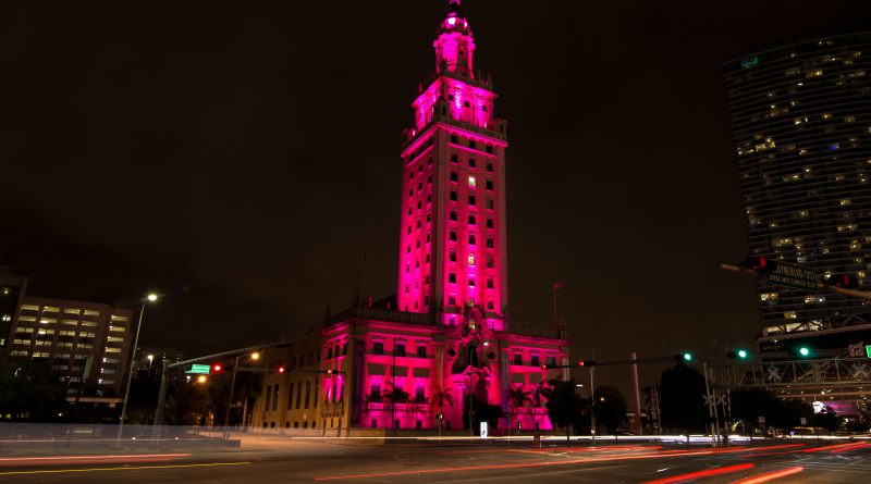 Photo of the Freedom Tower in downtown Miami.