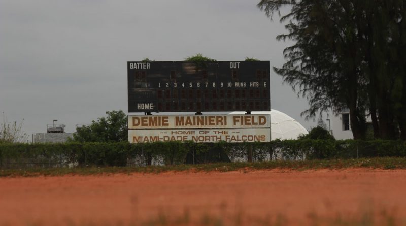 The baseball field at North campus.