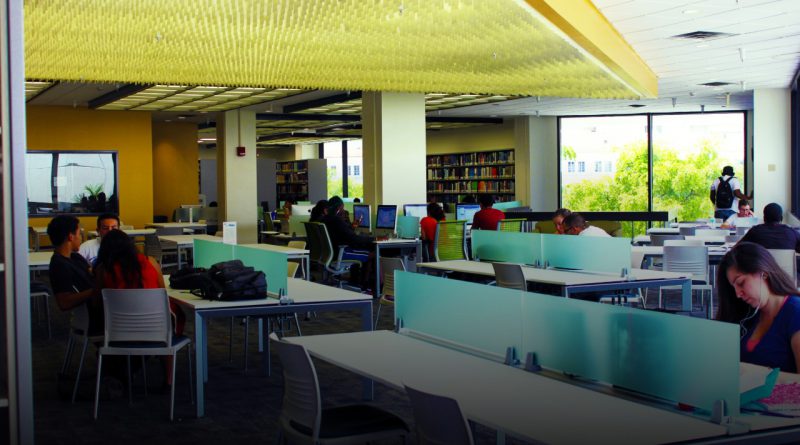 The library at Wolfson Campus. MDC to provide online tutoring.