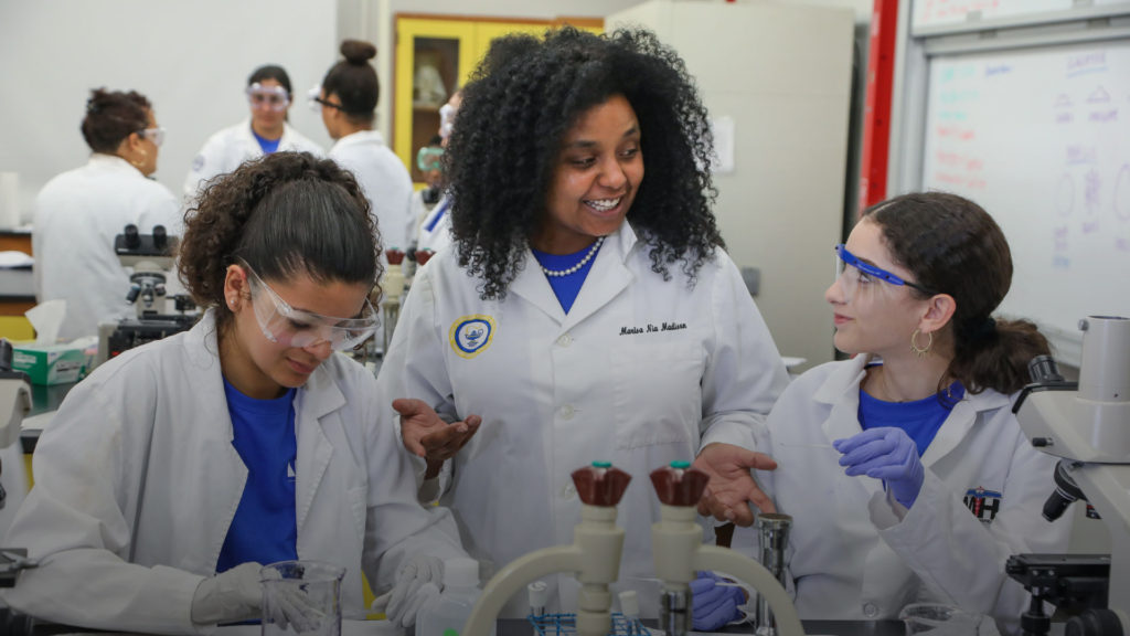 Marisa Nia Madison and students.