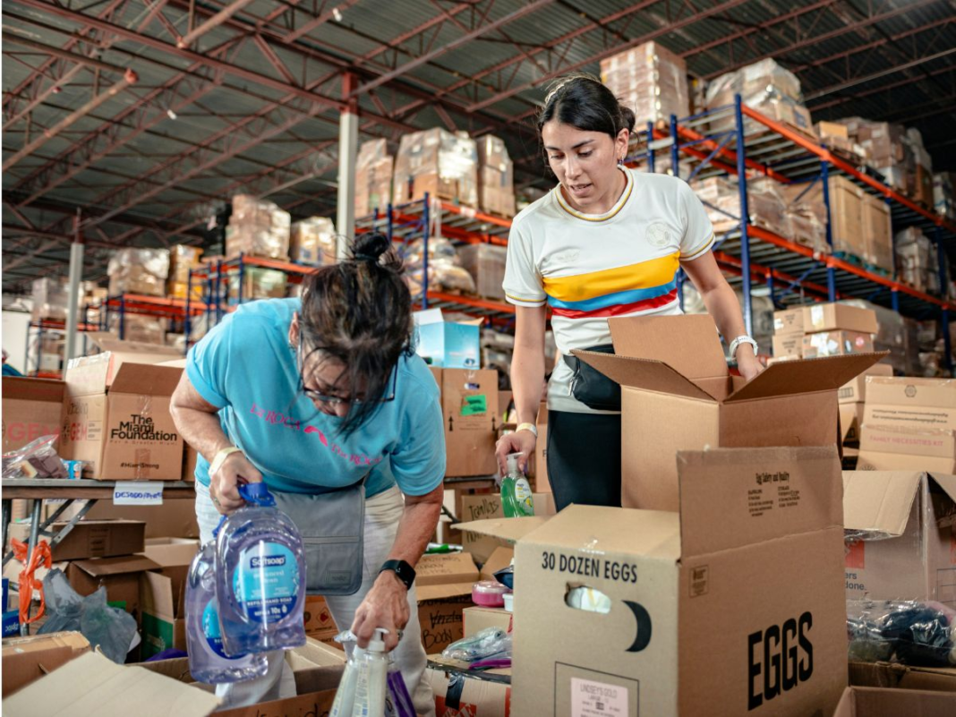 Colombia earthquake relief efforts in Doral at Global Empowerment Mission on Aug. 15.