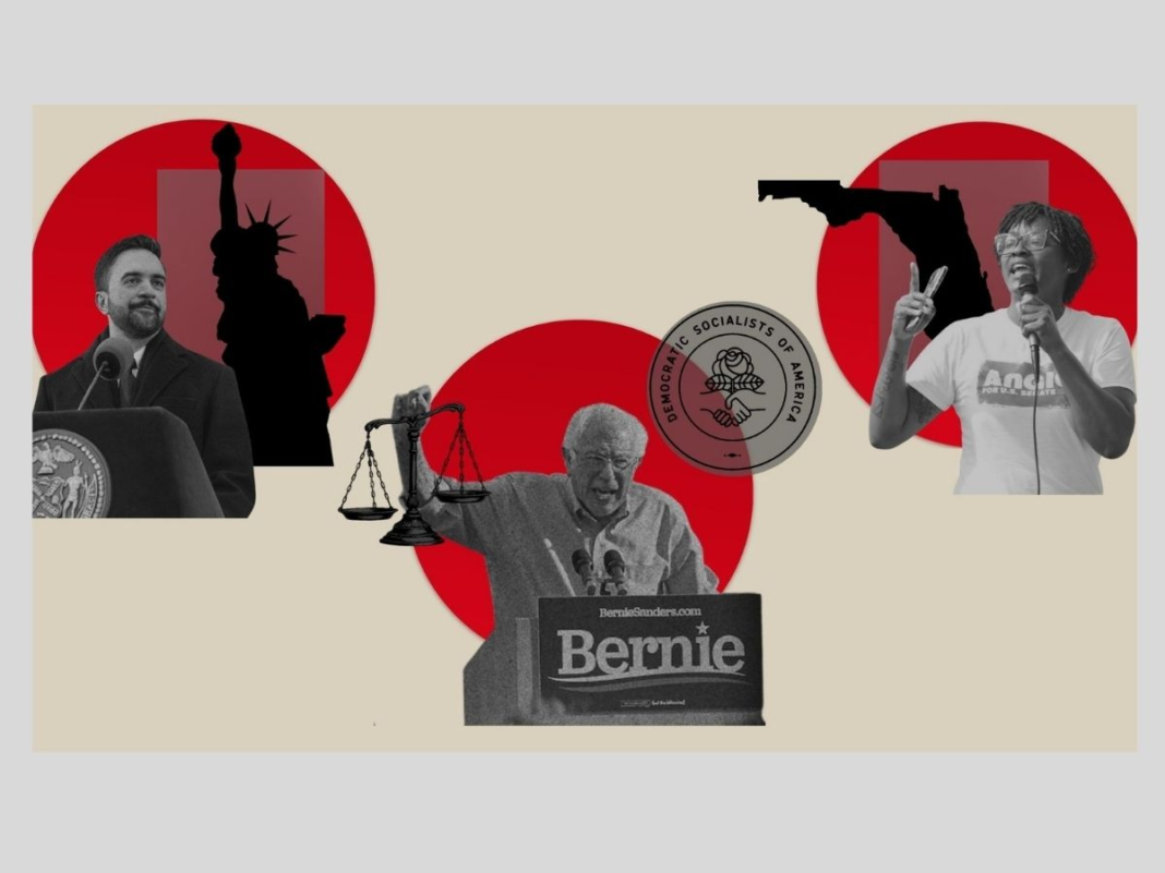 Illustration for democratic socialism column