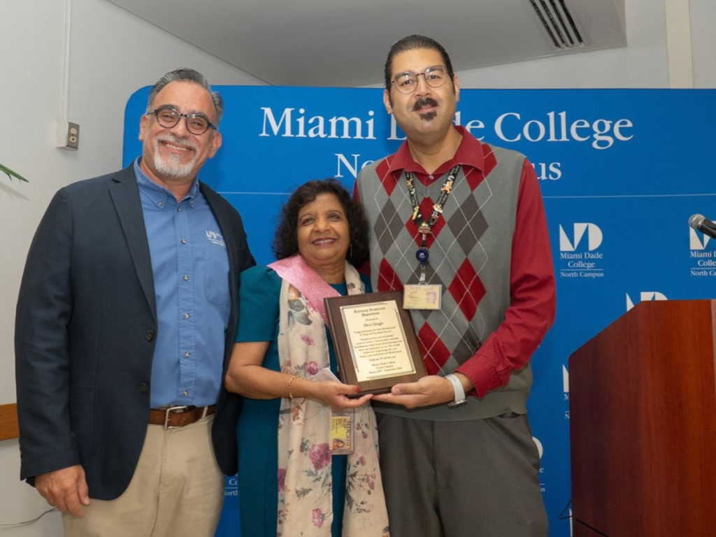 Pictured from left to right are Erick Dominicis, Devi Singh and Angel Hernandez.