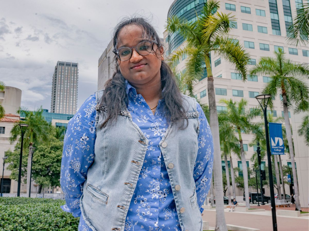 A photo of Divyasri Kadambi The Reporter's social media director.