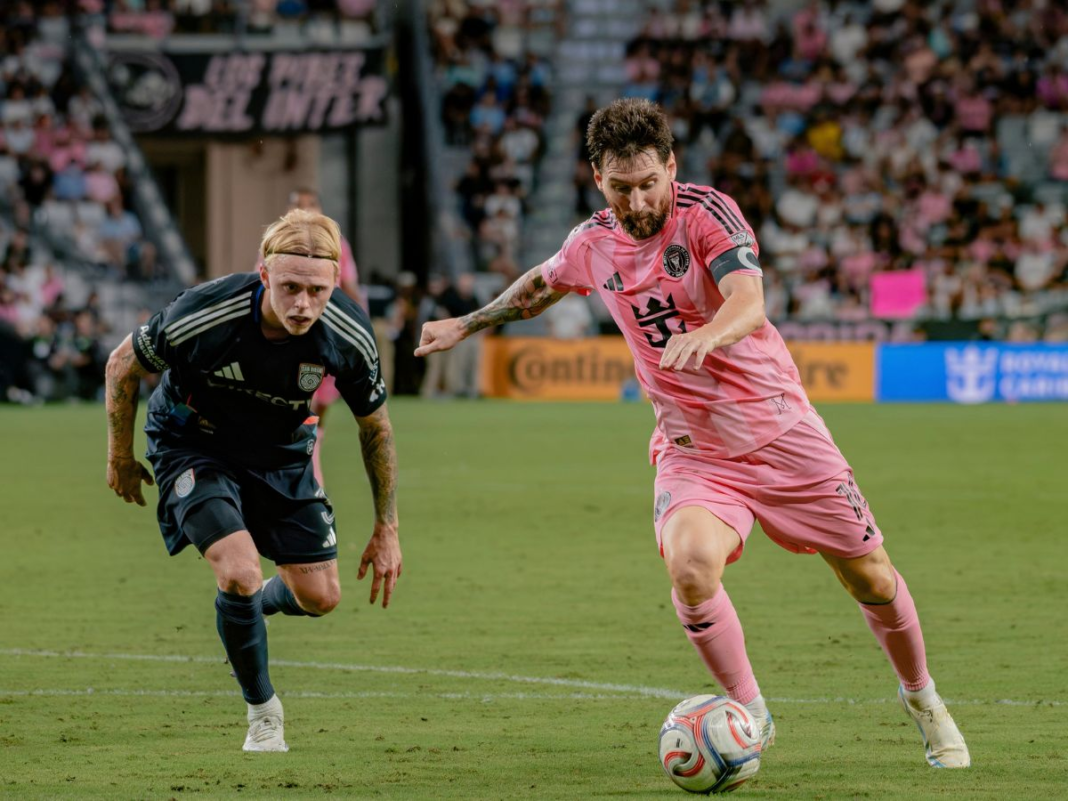 Lionel Messi during game versus San Diego FC