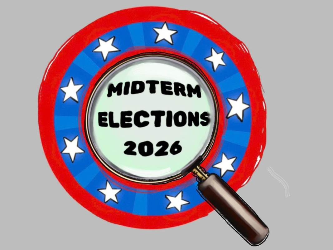 Midterm Elections Illustration.