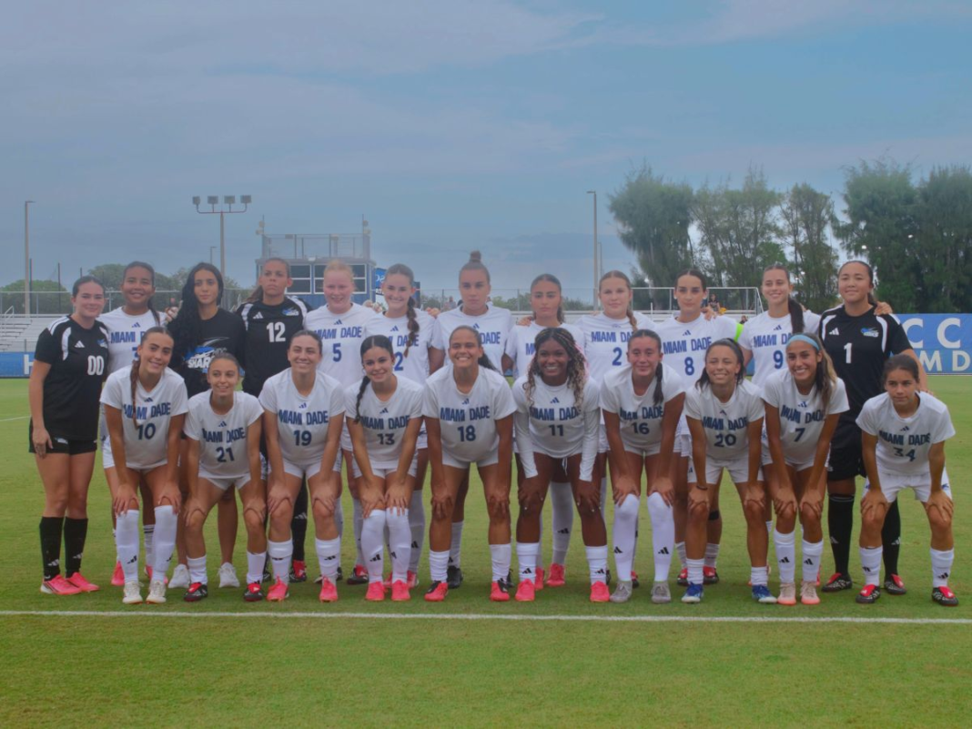 Team photo of 2026 Miami Dade College women's soccer team.