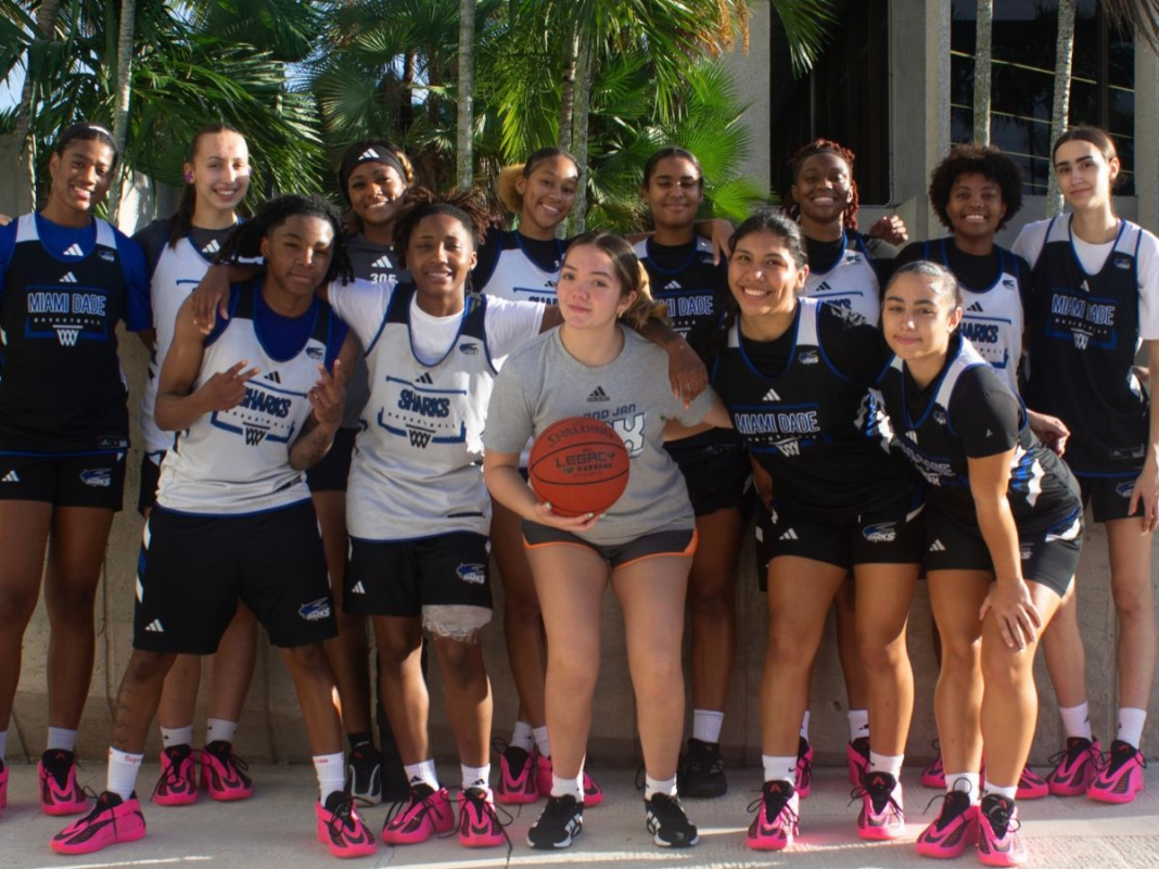 Team photo of Lady Sharks basketball team 2026-27